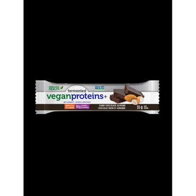 fermented vegan proteins+ dark chocolate almond bars product image