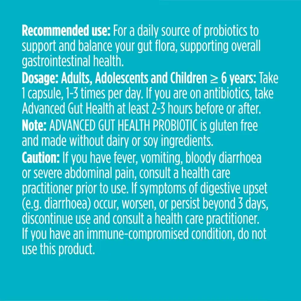 Product image for Advanced Gut Health - Probiotic 15 billion.