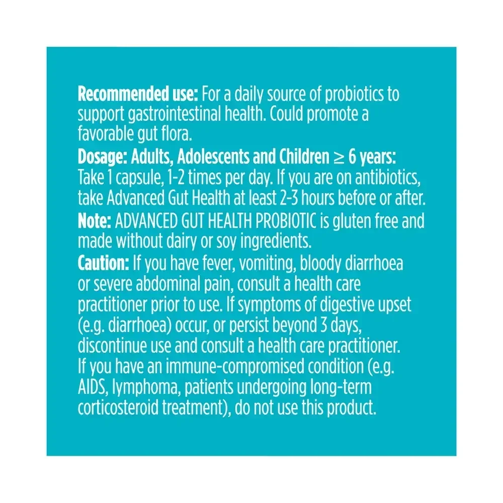 Product image for Advanced Gut Health - Probiotic 50 billion.