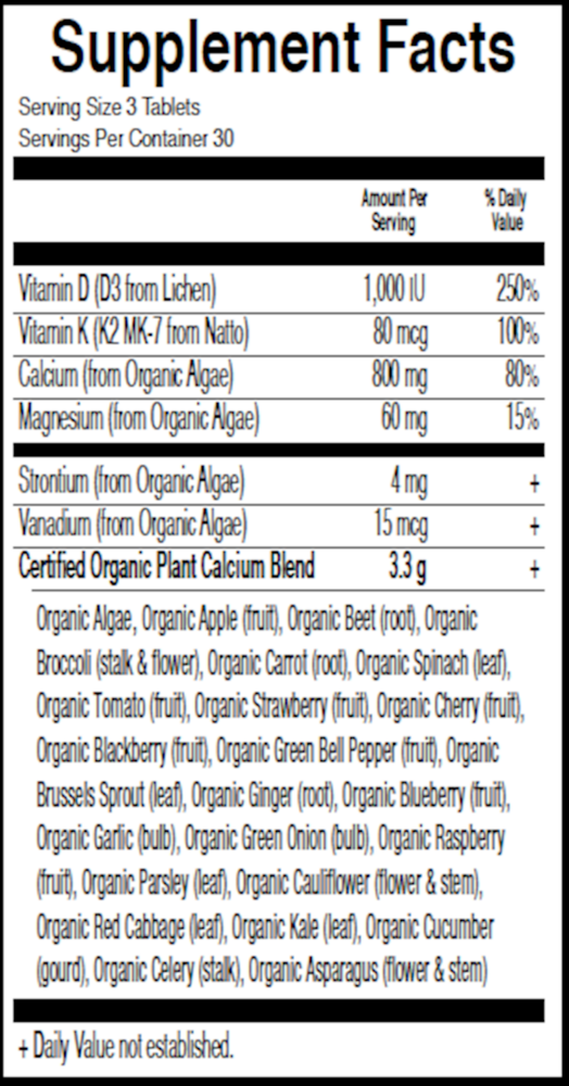 Product image for Mykind Organics Plant Calcium.