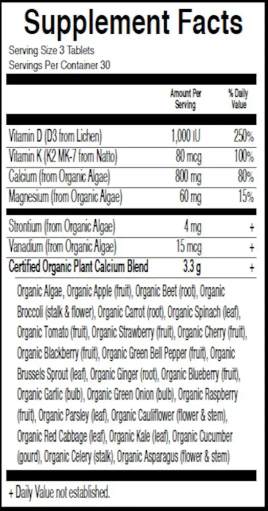 Product image for Mykind Organics Plant Calcium.
