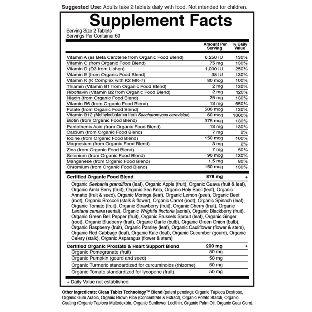 Product image for Mykind Organics Mens Multi 40+.