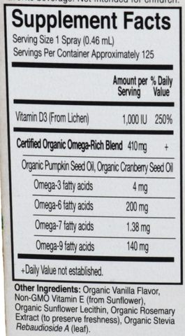 Product image for Mykind Organics Vegan D3 Spray.