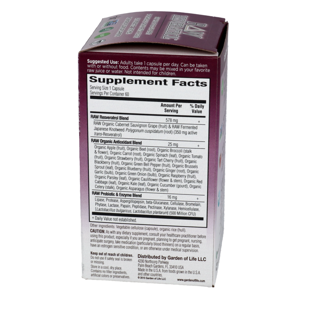 Product image for RAW Resveratrol.