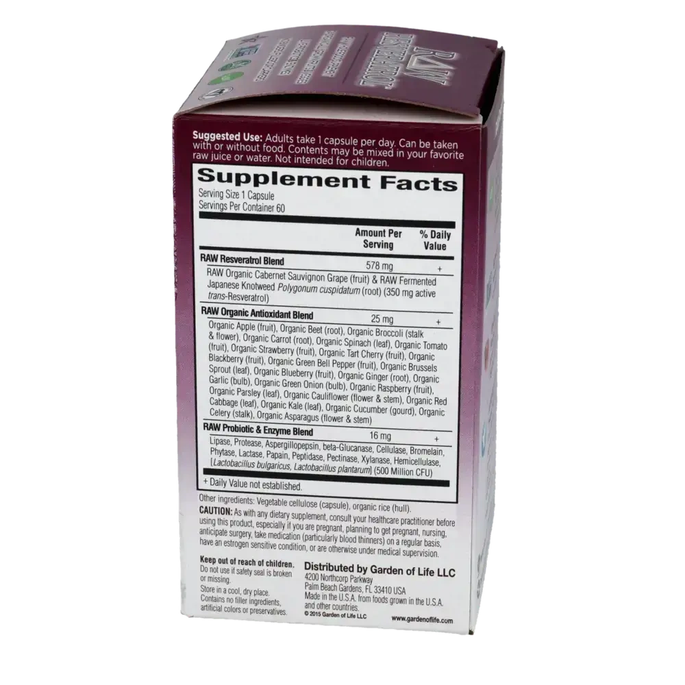 Product image for RAW Resveratrol.