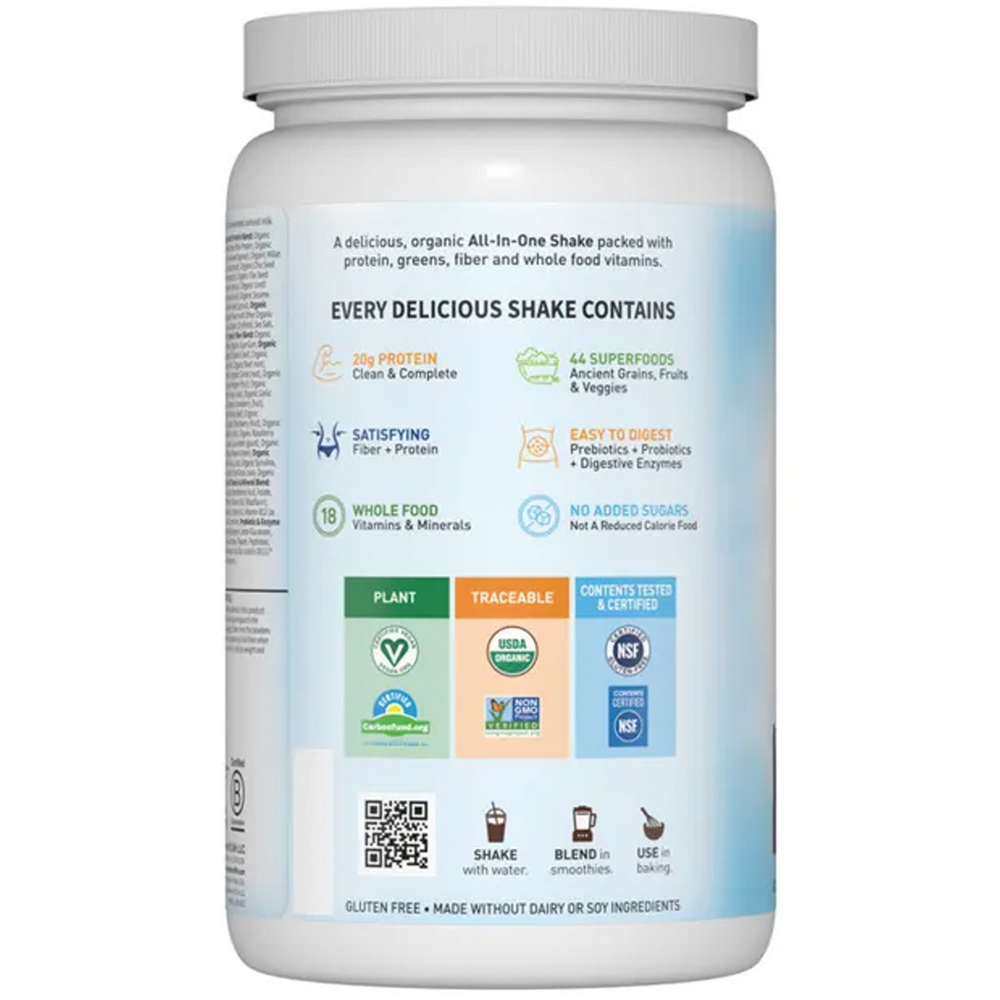 Product image for Raw Organic Meal Plant-Based Chocolate Flavor.