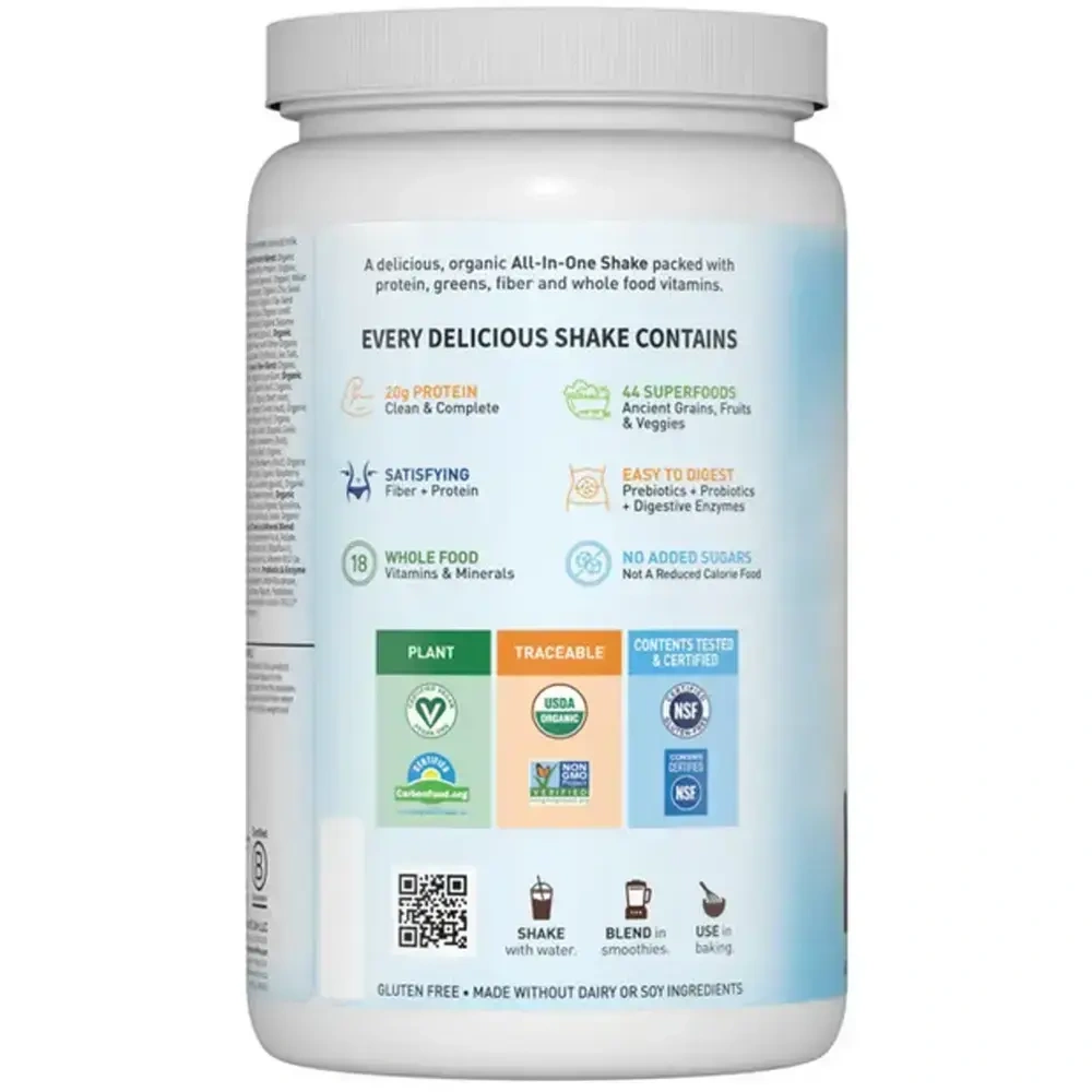 Product image for Raw Organic Meal Plant-Based Chocolate Flavor.