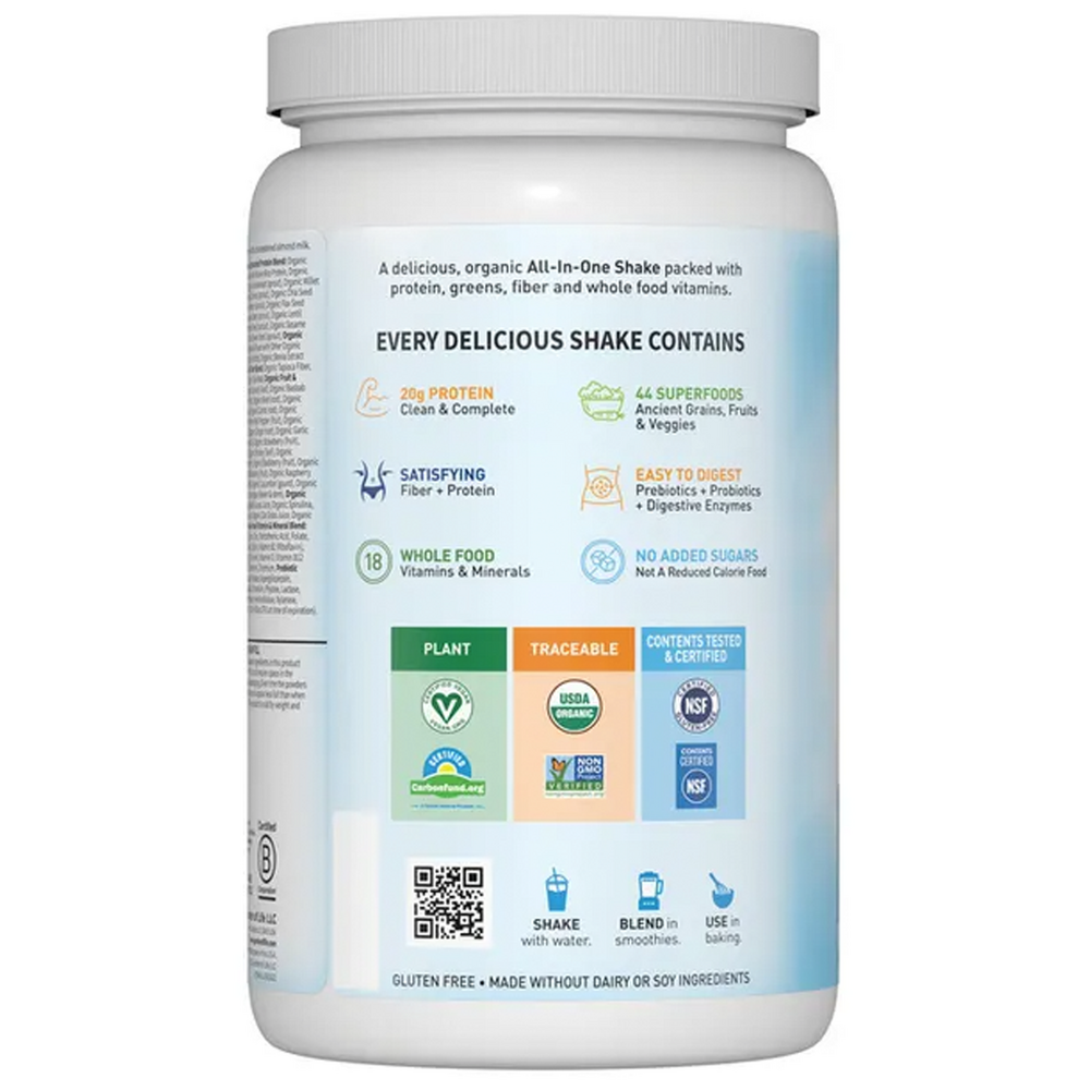 Product image for RAW Organic Meal - Vanilla.