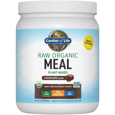 Raw Organic Meal Plant-Based Chocolate Flavor