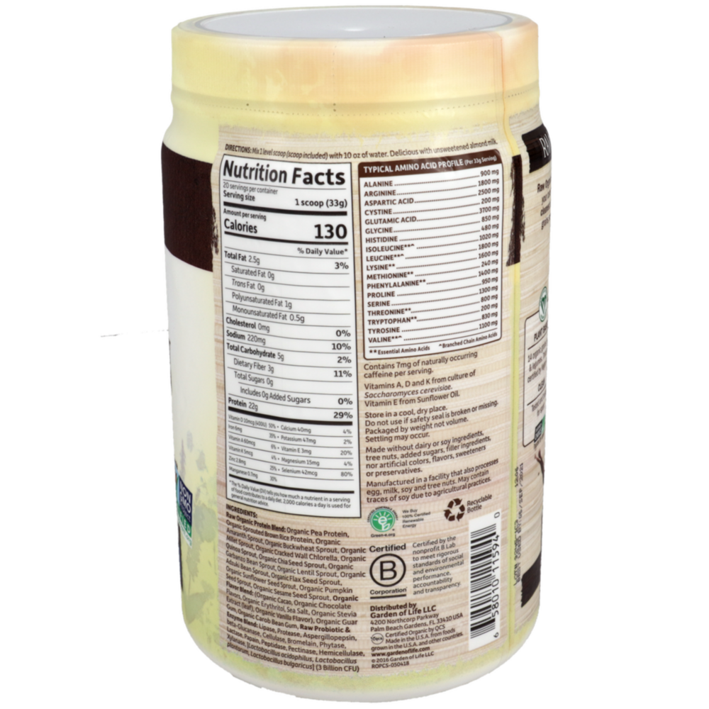 Product image for RAW Organic Protein - Real Raw Chocolate.