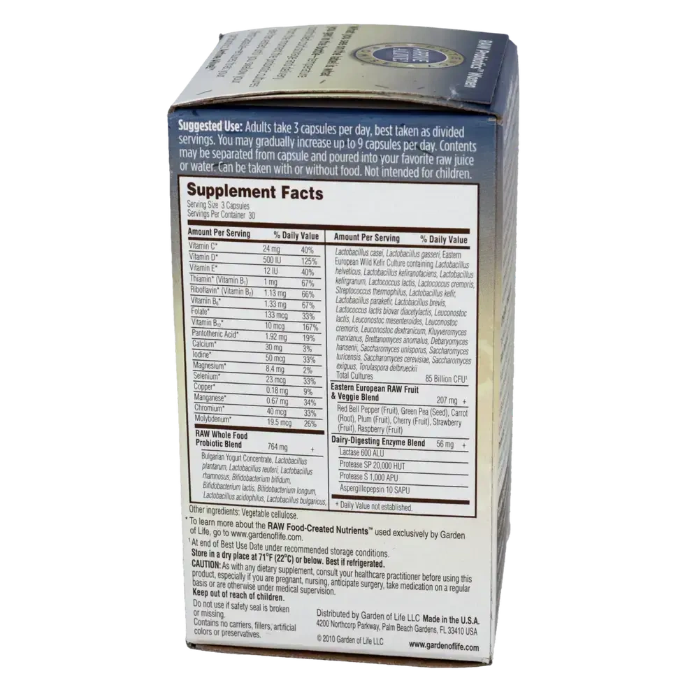 Product image for RAW Probiotics Women.