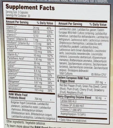 Product image for RAW Probiotics Women.