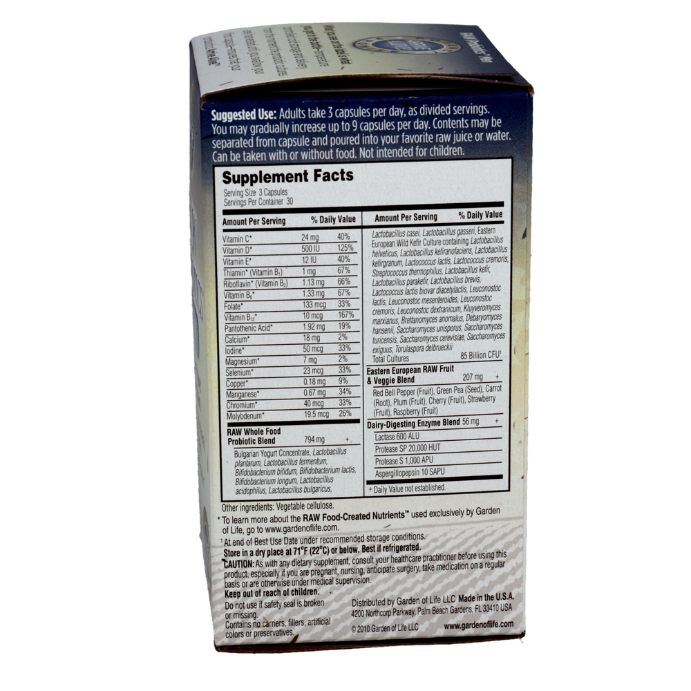 Product image for RAW Probiotics Men.