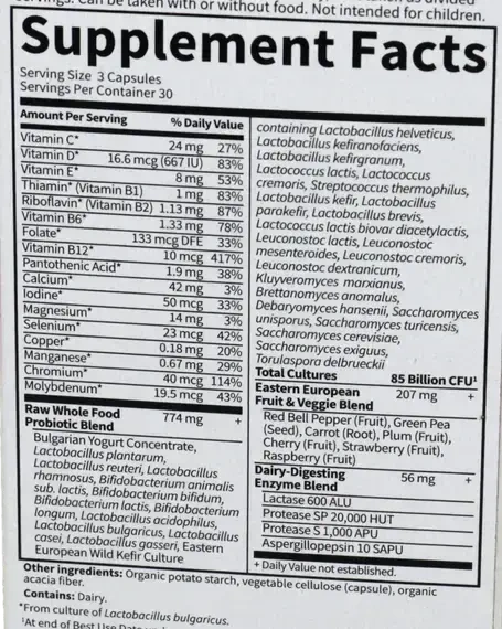Product image for RAW Probiotics Women 50 and Wiser.