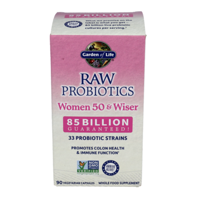 RAW Probiotics Women 50 and Wiser 90 capsules