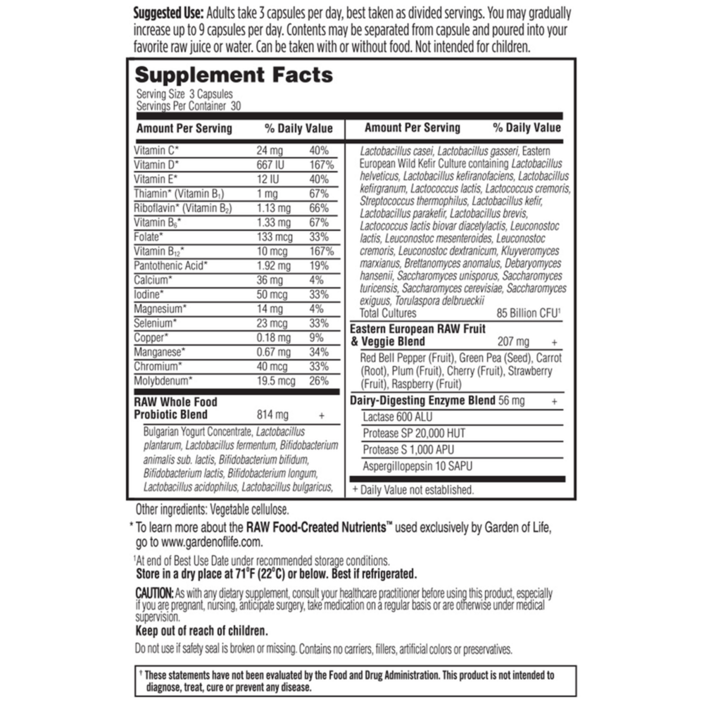 Product image for RAW Probiotics Men 50 and Wiser.