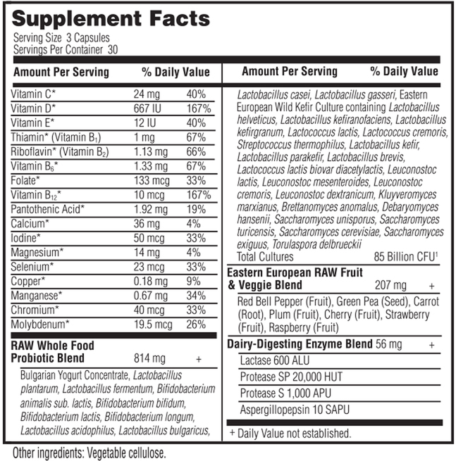 Product image for RAW Probiotics Men 50 and Wiser.