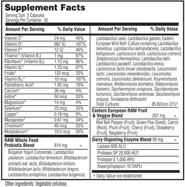 Product image for RAW Probiotics Men 50 and Wiser.