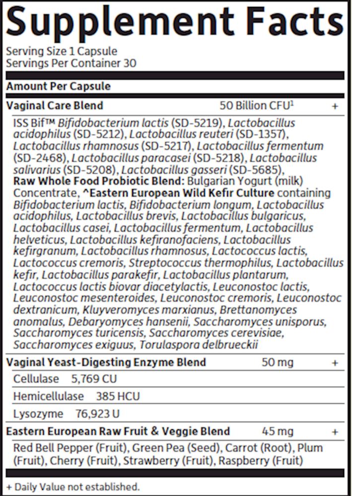 Product image for RAW Probiotics Vaginal Care.