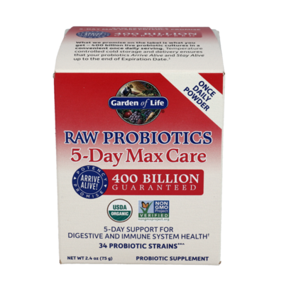RAW Probiotics 5 Day Max Care 75 Grams