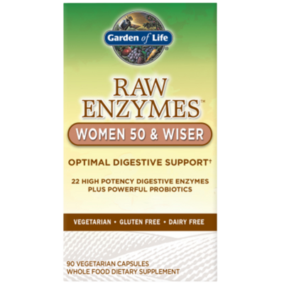 RAW Enzymes Women 50 and Wiser 90 capsules
