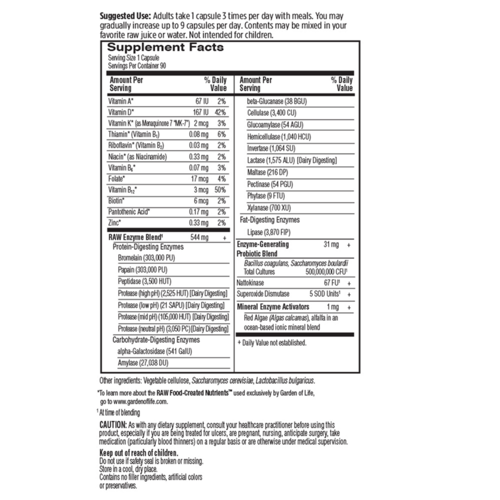 Product image for RAW Enzymes Women.