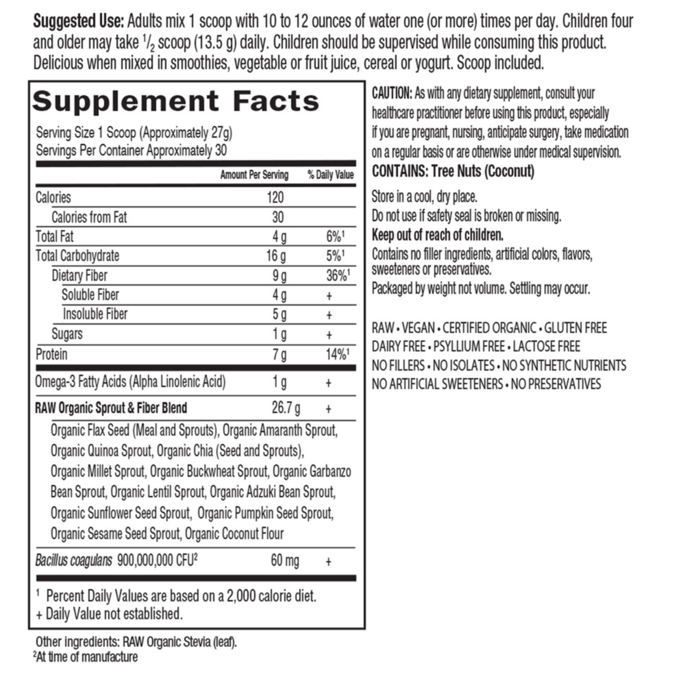 Product image for RAW Organic Fiber.