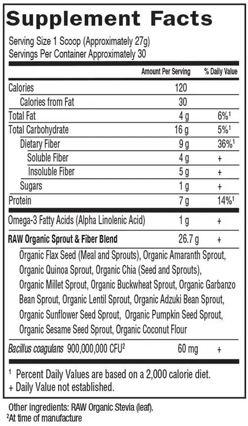 Product image for RAW Organic Fiber.