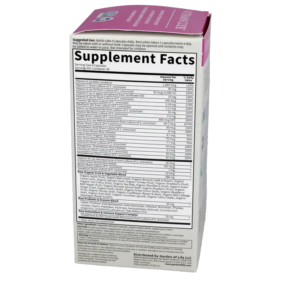 Product image for Vitamin Code Women Multivitamin Capsules.
