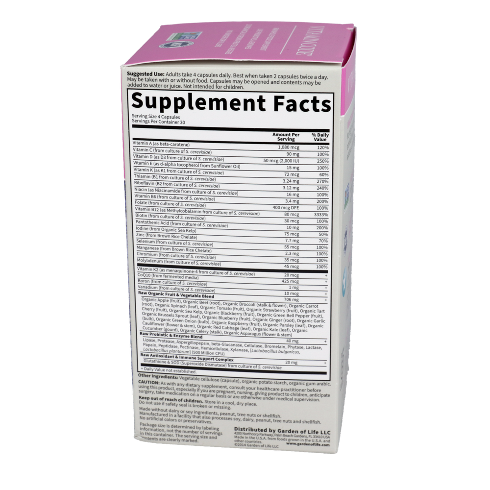 Product image for Vitamin Code 50 and Wiser Womens Multi.