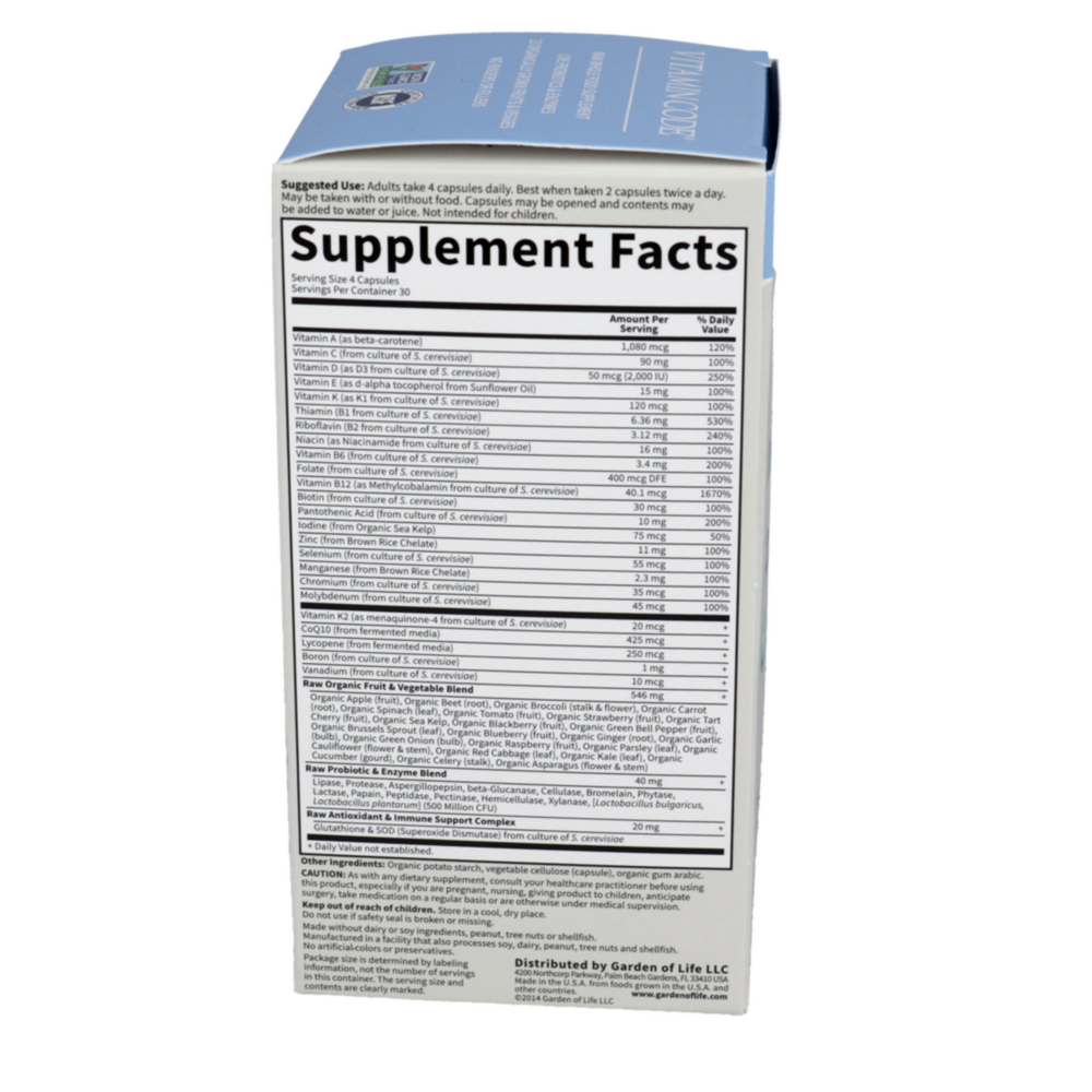 Product image for Vitamin Code 50 and Wiser Mens Multi.