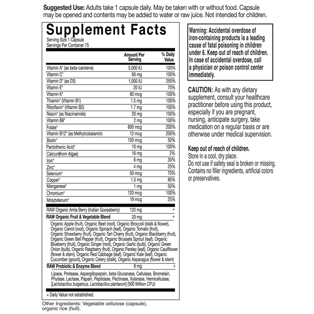 Product image for Vitamin Code RAW One for Women.