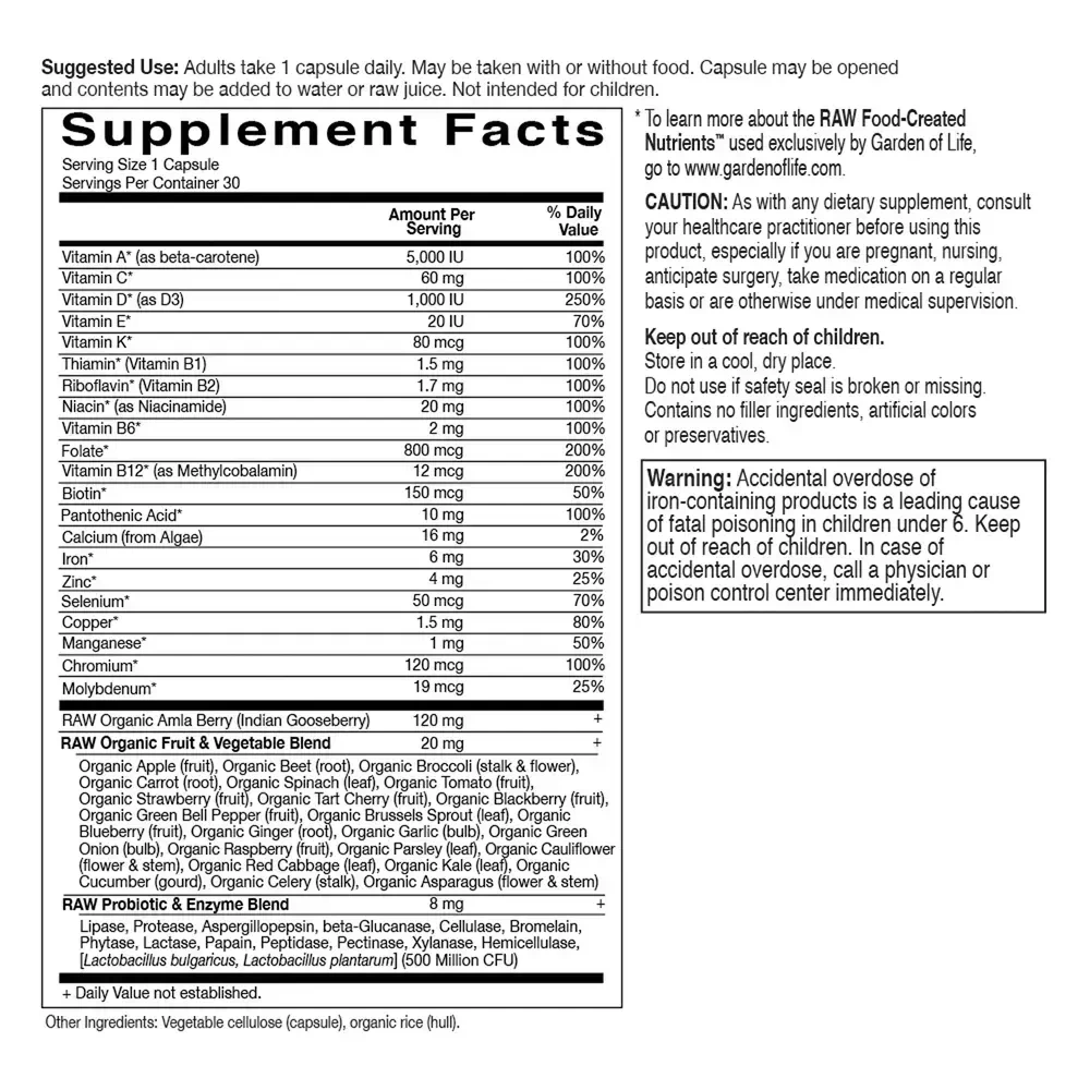 Product image for Vitamin Code RAW One for Women.