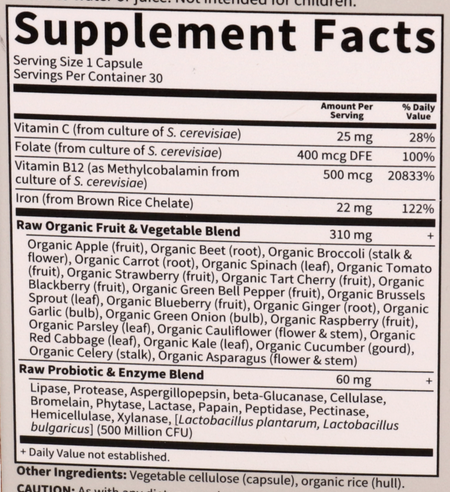 Product image for Vitamin Code RAW Iron.