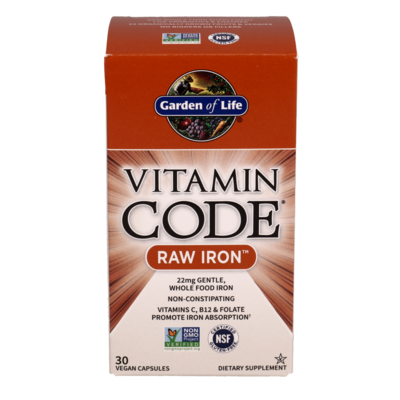 Vitamin Code RAW Iron 30 capsules