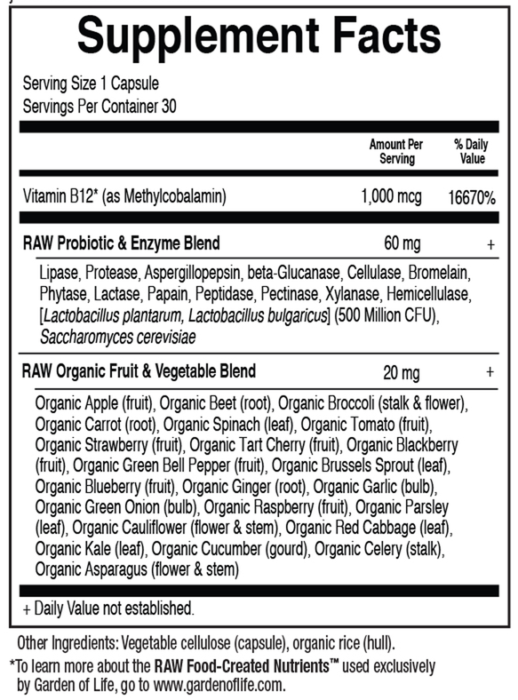 Product image for Vitamin Code RAW B-12.