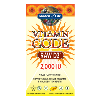 Vitamin Code RAW D3 2000IU 120 capsules Vitamin Code RAW D3 2000IU 120 capsules