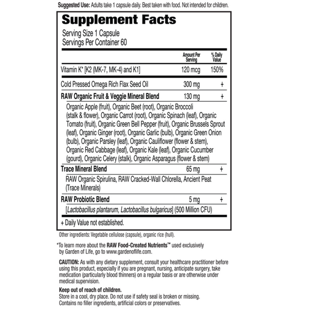 Product image for Vitamin Code RAW K-Complex.