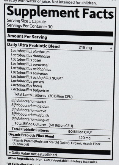 Product image for Dr. Formulated PROBIOTICS Once Daily Ultra.