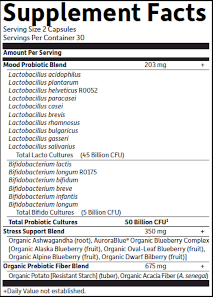 Product image for Dr. Formulated PROBIOTICS Mood+.