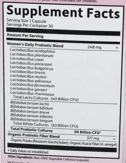 Product image for Dr. Formulated PROBIOTICS Once Daily Womens.