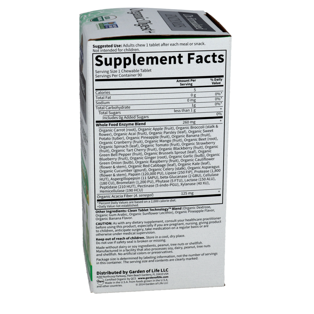 Product image for Dr. Formulated ENZYMES Organic Digest+.
