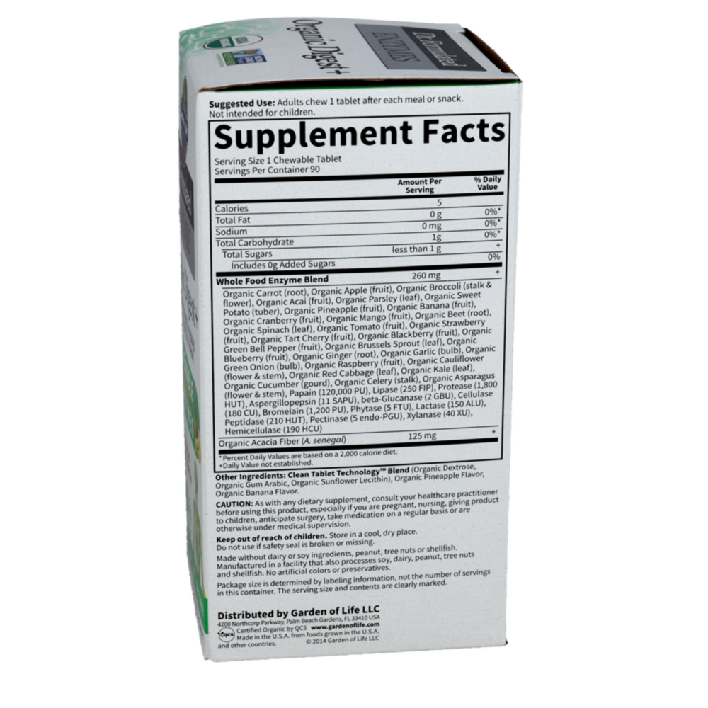 Product image for Dr. Formulated ENZYMES Organic Digest+.
