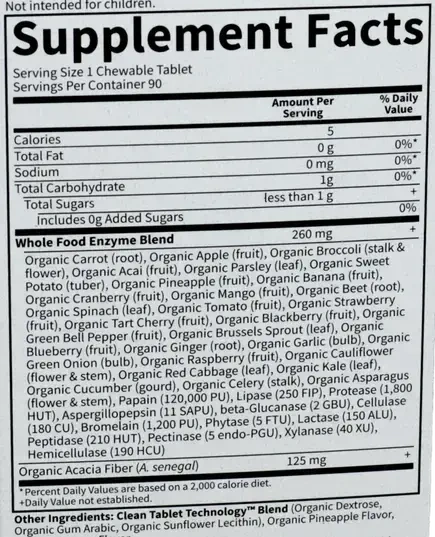Product image for Dr. Formulated ENZYMES Organic Digest+.