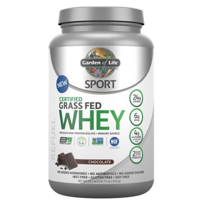 SPORT Grass Fed Whey Protein - Chocolate 672 Grams SPORT Grass Fed Whey Protein - Chocolate 672 Grams