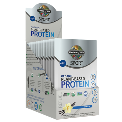 SPORT Organic Plant-Based Protein, Vanilla (12 Packets) Product image for SPORT Organic Plant-Based Protein, Vanilla (12 Packets). Discontinued.