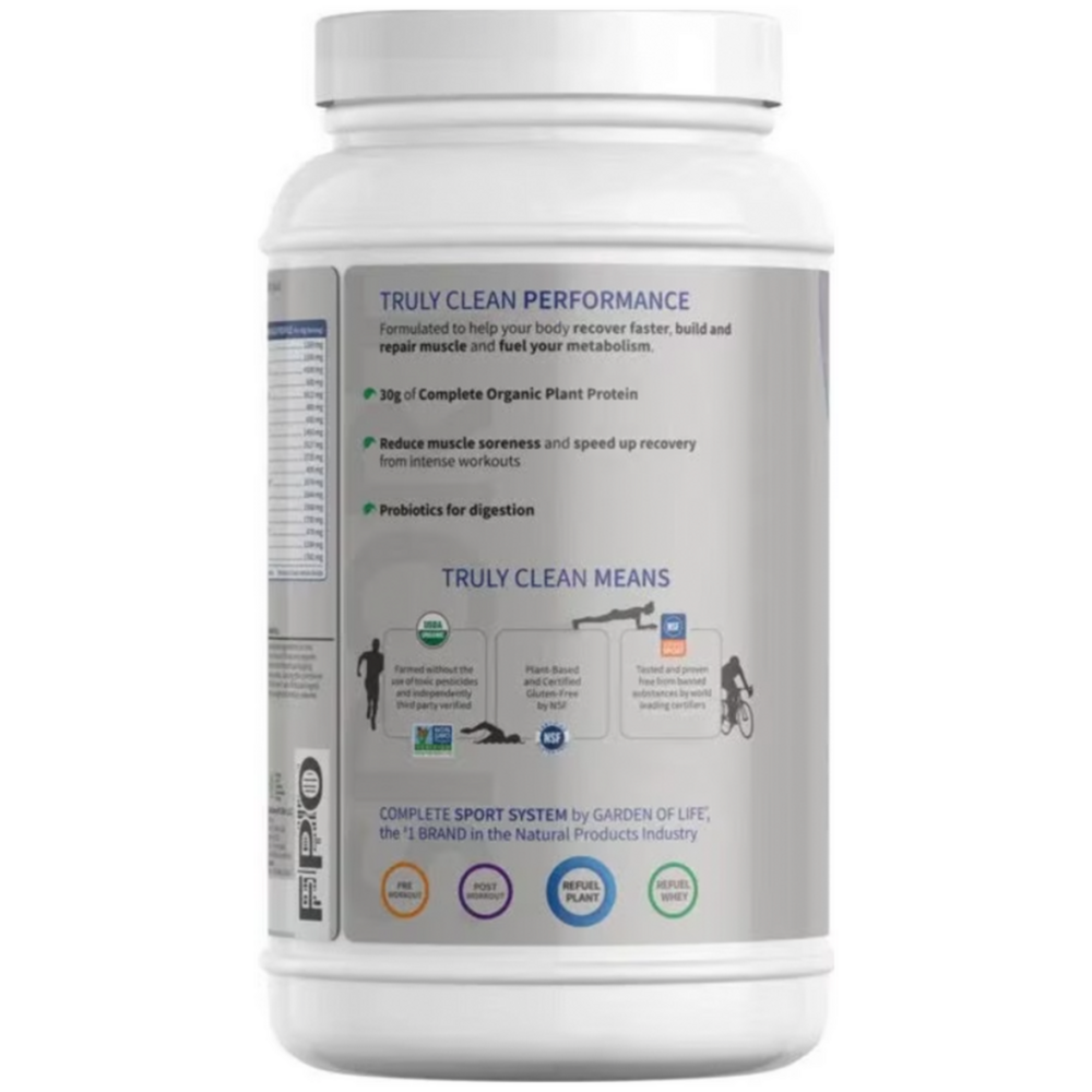 Product image for SPORT Organic Plant-Based Protein, Vanilla.