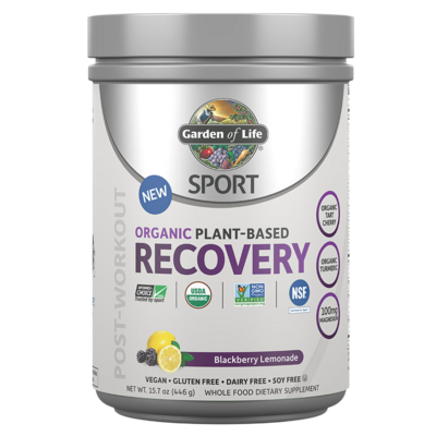 SPORT Organic Post-Workout Recovery Blackberry Lemonade 446 Grams