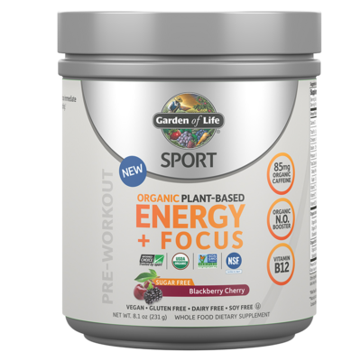 SPORT Organic Energy + Focus SF Blackberry Cherry 231 Grams