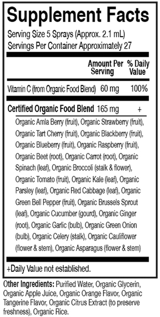 Product image for MyKind Organics Vitamin C Spray - Orange Tangerine.